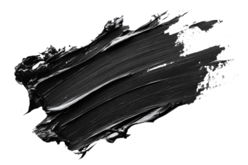 Black paint stroke example for artistic projects