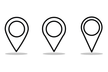 location vector icon set. point illustration sign collection. position symbol. place logo. map pin icon. location map pin icon set. eps 888.