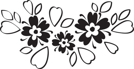 Flower plant-Shaped Download Icon: Nature-Inspired Digital Symbol