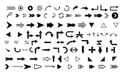 Arrow icons collection vector illustration design 