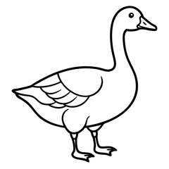 Modern Goose Silhouette