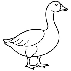 Modern Goose Silhouette