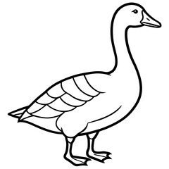 Modern Goose Silhouette