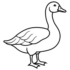Modern Goose Silhouette