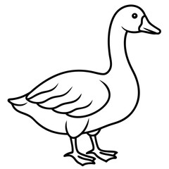 Modern Goose Silhouette © MdLal
