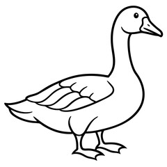 Modern Goose Silhouette