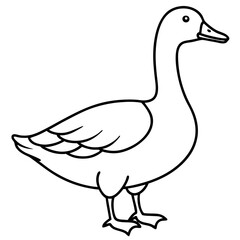 Modern Goose Silhouette