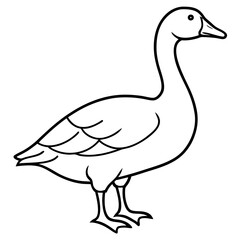 Modern Goose Silhouette