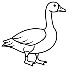 Modern Goose Silhouette