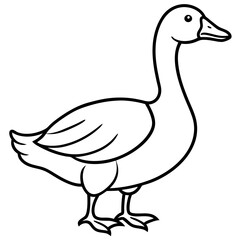 Modern Goose Silhouette