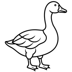 Modern Goose Silhouette