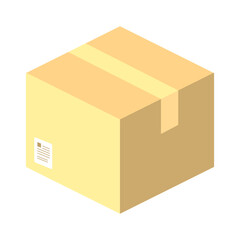 Fototapeta premium Cardboard box delivery box clipart vector