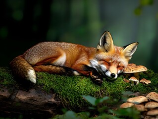 Obraz premium red fox vulpes