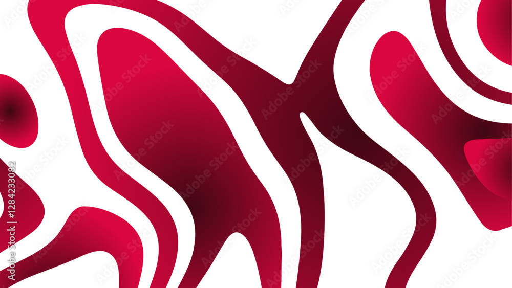 Aufkleber Abstract gradient camouflage and wavey liquid design. Horizontal banner with doodle Wavy and swirled lines. Fluid swirl and Liquid line surface. Marbleized Stripes With marble ink texture. 