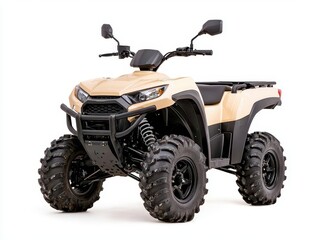 Fototapeta premium Rockcrawling ATV with reinforced bumpers, isolated, extreme terrain capability