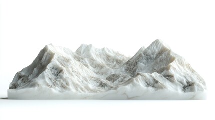 Obraz premium Abstract Marble Mountain Range Sculpture