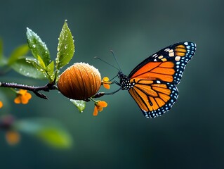 butterfly on a leaf