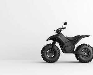 Fototapeta premium Lightweight racing ATV with carbon fiber panels, isolated, designed for agility