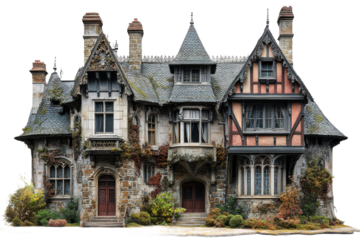 Historic mansion with intricate architecture