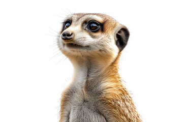 Fototapeta premium Cute meerkat poses for a close up shot