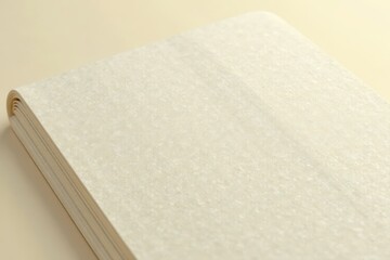 Creamy book page textile, subtle embossed texture, literary, embossed, craft