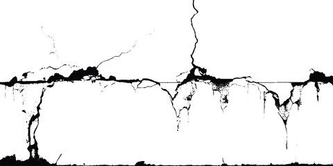 Weathered Concrete Wall Texture - A close up of a weathered concrete wall with cracks and peeling paint. It has a rough texture and shows the signs of time and use.