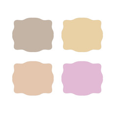 COLORFUL PAPER TAGS DESIGN ELEMENTS ISOLATED ON WHITE