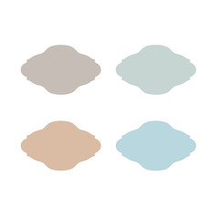 COLORFUL PAPER TAGS DESIGN ELEMENTS ISOLATED ON WHITE