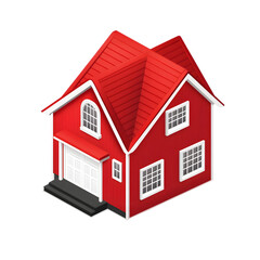 Red House  Family Home  Suburban Dream  Real Estate  Property  3D Model  Home Sweet Home