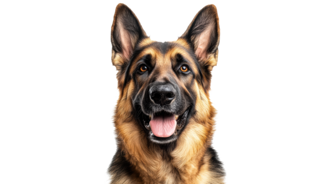 German shepherd displaying friendly demeanor