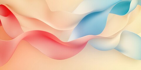fluid and wavy background with gentle color transitions in warm and cool hues
