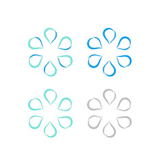 Water Splash Sign Symbol Logo Vector