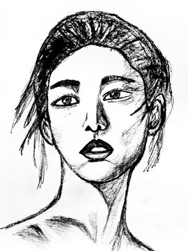 portrait of a young woman