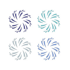 Water Splash Sign Symbol Logo Vector