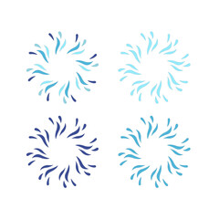 Water Splash Sign Symbol Logo Vector