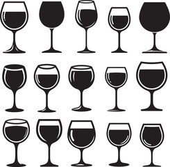 A wine glass is shown with a full glass of wine in it
