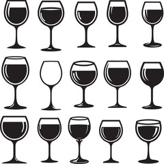 A wine glass is shown with a full glass of wine in it
