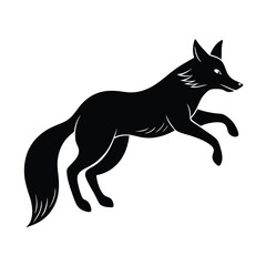 black fox vector