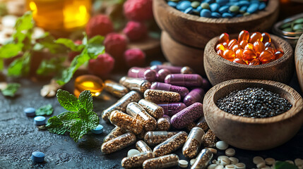 Health and wellness expert discussing superfoods in a bright setting. High quality 