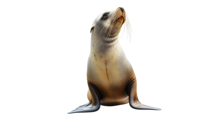 Seal resting on a smooth surface in natural pose