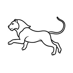 vector illustration of a dog jumping