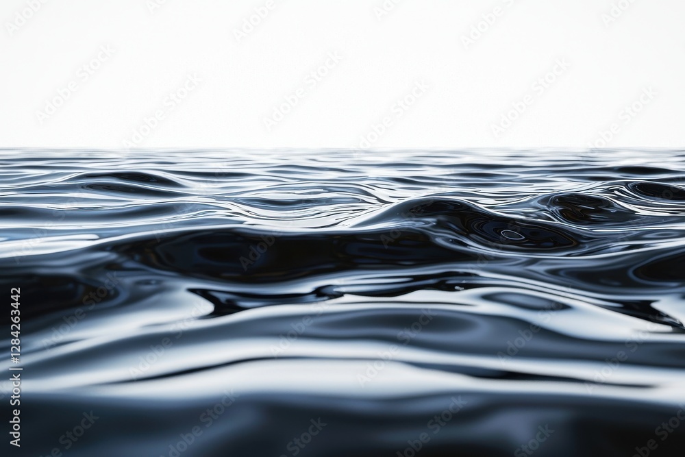 Poster a captivating expanse of dark, gently rippling water, creating an abstract texture with subtle light