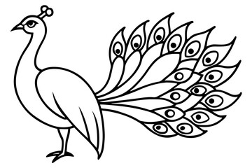 Peacock Silhouette Art