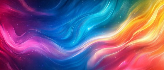 Obraz premium Colorful Abstract Swirling Background