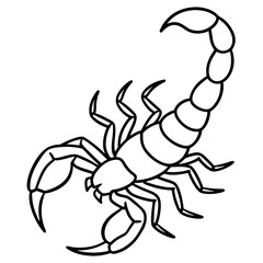Scorpion Silhouette Sketch