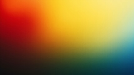 Obraz premium Vibrant Hues: A mesmerizing blend of red, orange, yellow, and teal, creating a smooth, calming gradient.