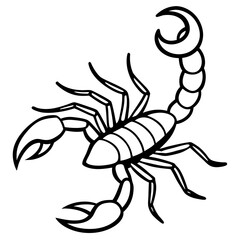 Scorpion Silhouette Sketch
