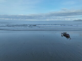 Fishing Boat Launching on Jaco Beach, Costa Rica