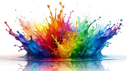 Obraz premium Colorful Paint Splash