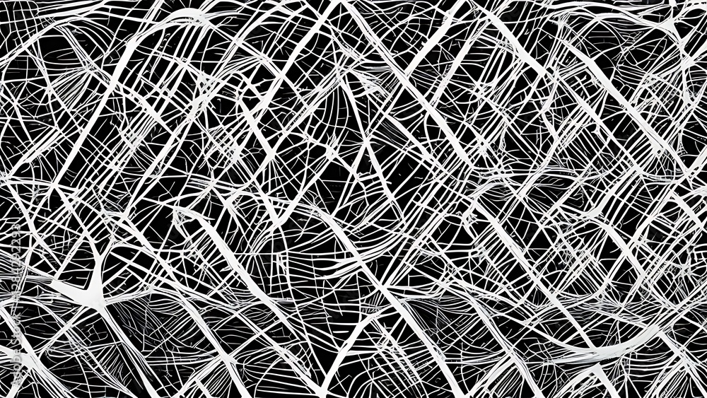 Poster intricate abstract network pattern for business communication solutions